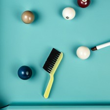 2 Pcs Hand-held Pool Scrub Brush Billiard Table Hair Maintenance