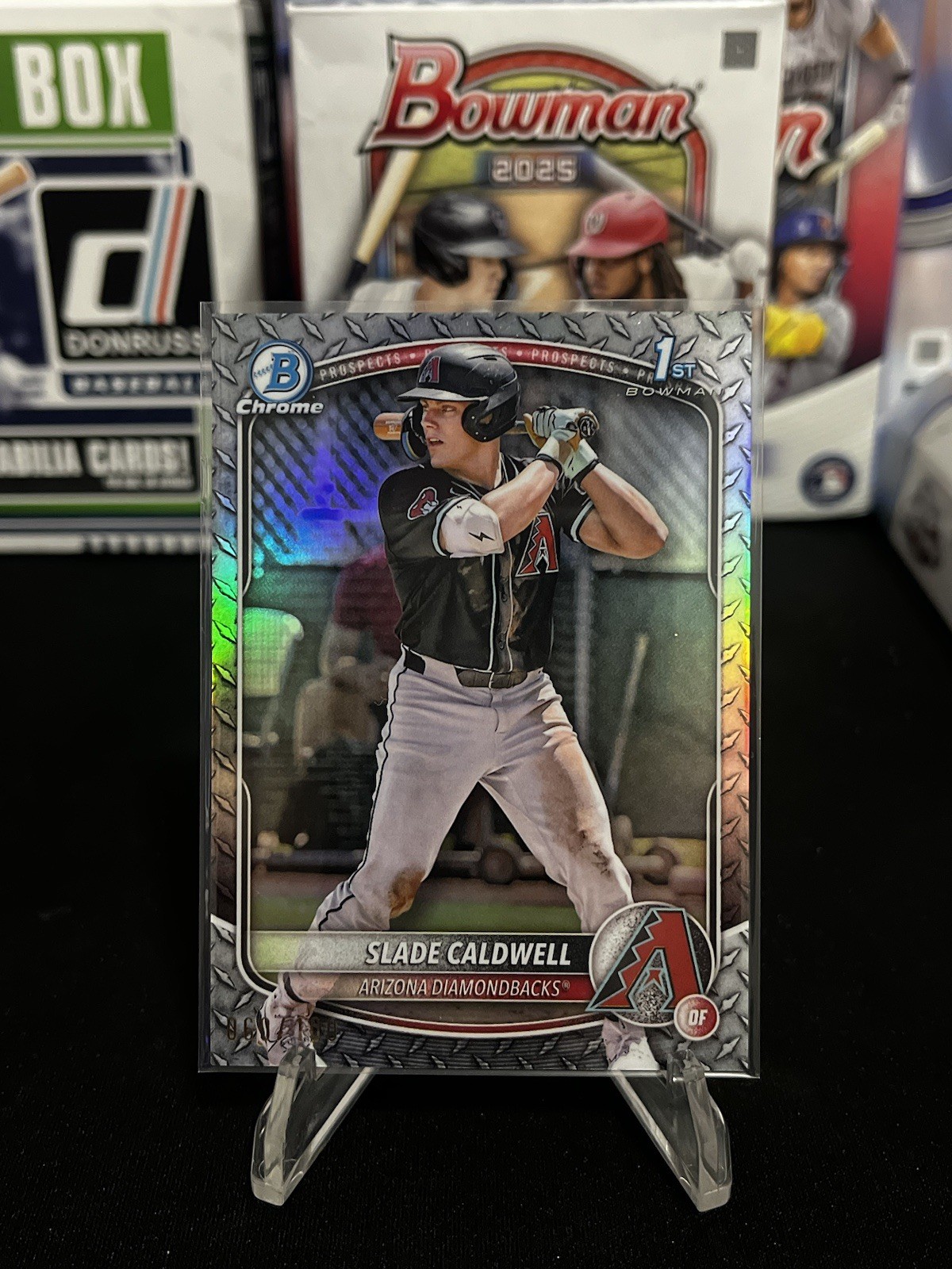 Slade Caldwell 2025 1st Bowman Chrome Steel Refractor /100