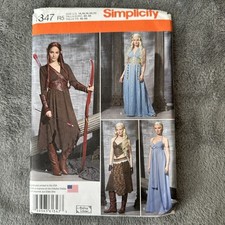 Simplicity Pattern 1347 Sz 14-22 Fantasy Warrior Game Of Thrones Costume Cosplay