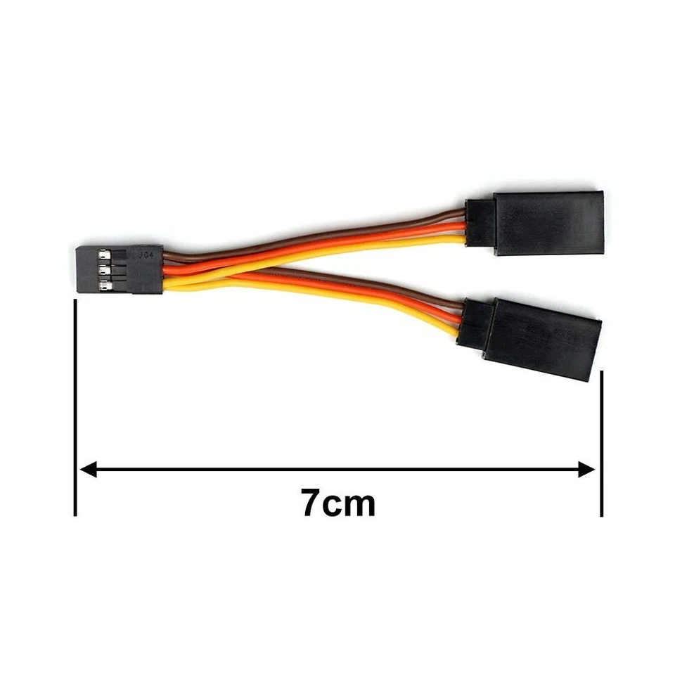 Jr/Futaba Y Harness Splitter Cable 5 Pcs Servo Extension Lead Wire 7cm for RC - Image 2 of 3