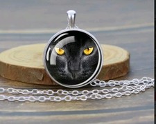 Black Cat necklace Christmas fashion jewelry NEW Free Shipping