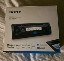 Sony DSX-M55BT Marine 220w Bluetooth Media iPhone Android MP3 AM FM XM USB Aux