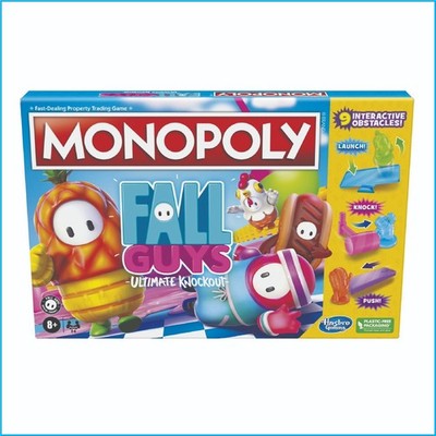 Monopoly Fall Guys Ultimate Knockout Board Game Family Party Game Ages 8+