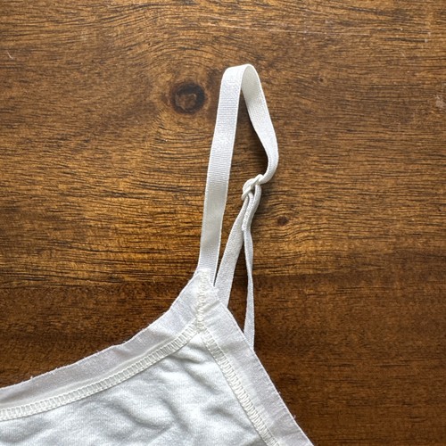 Ann Taylor Off White Nylon Stretch Spaghetti Strap Tank Camisole Size Small S - Picture 4 of 7