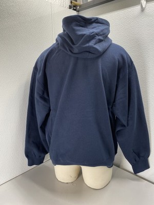 Supreme Mens Box Logo Hooded Cotton Sweatshirt Size XL Navy Blue