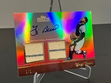 2011 Topps Tribute YOGI BERRA Autographed Dual Relic Red/Ruby 1/1 SP SSP Yankees