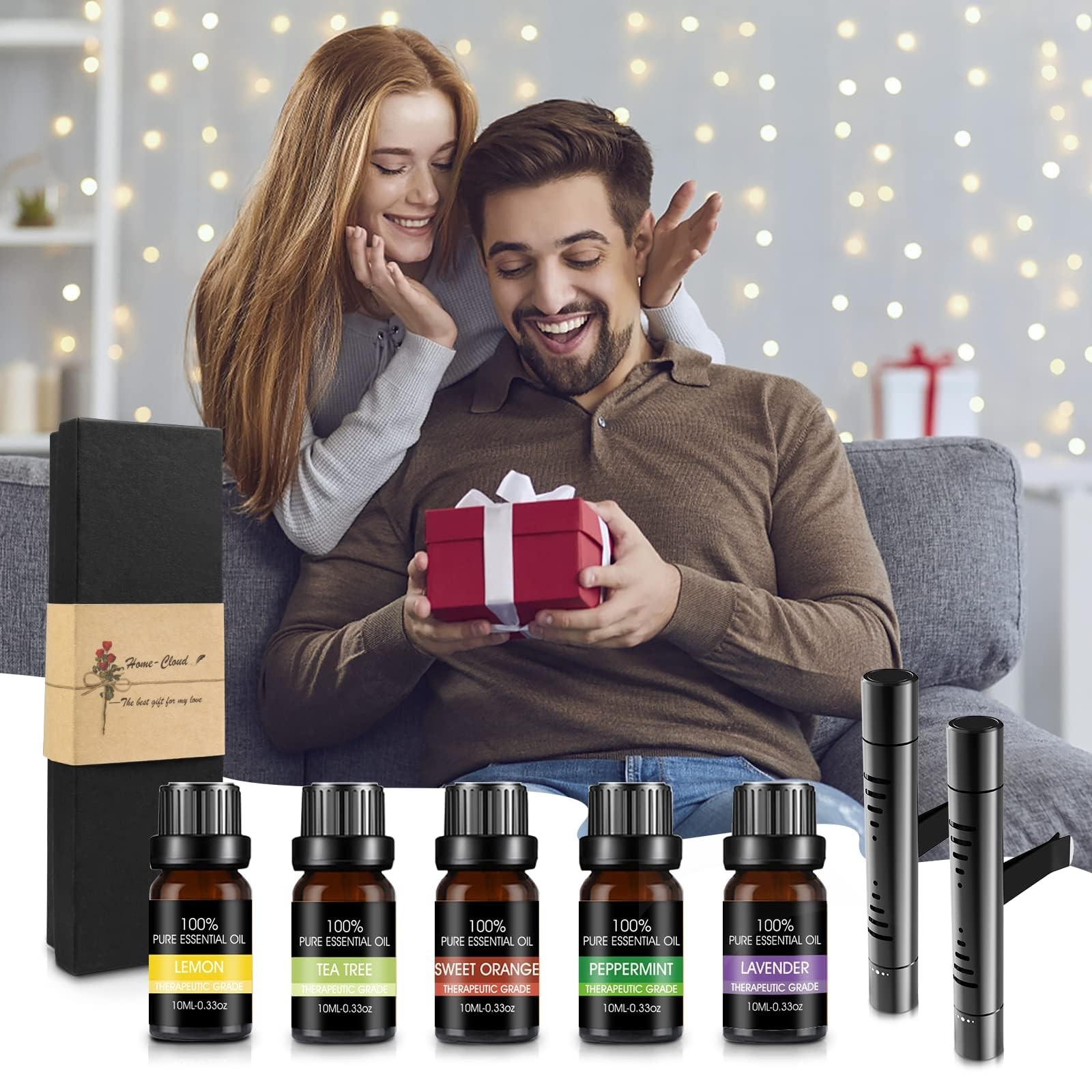 Car Air Fresheners, Car Air Fresheners Clip Set with 5 Essential Oil Scents(1... thumbnail 7