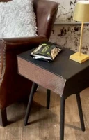 Mid Century Modern Smart End Table Wireless Bluetooth Speaker Removable Legs