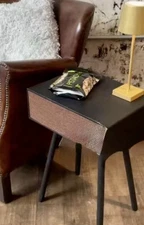 Wireless Smart End Table with Bluetooth Speaker – Bass Jaxx Home Audio Furniture