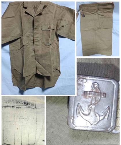 IJN WWII Summer Uniform Set Enlisted Navy Jacket & Trousers Unused WW2 WWⅡ Me
