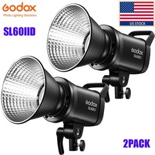 2X Godox Upgraded SL60IID COB LED Video Light Continuous Light Lamp Bowens Mount
