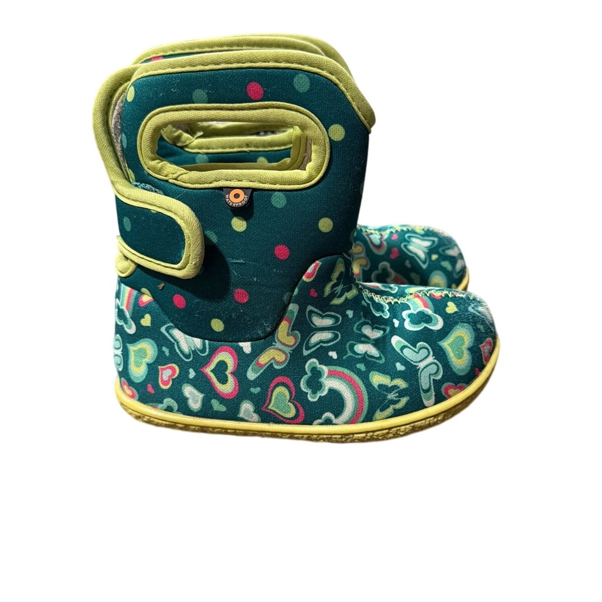 Bogs Baby Bogs II - Rainbow Planet baby boot Green Toddler Size 8