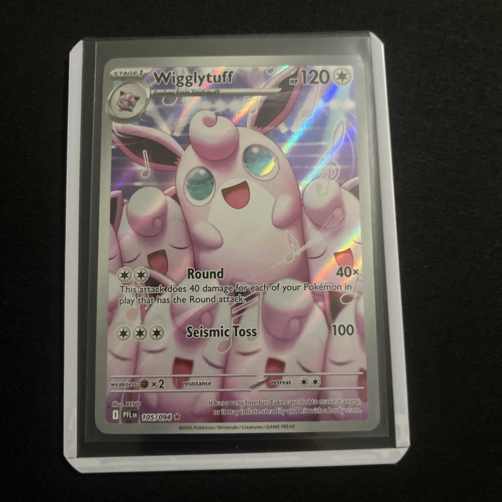 Wigglytuff 105/094 Me02: Phantasmal Flames Holo