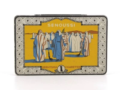 Blechdose Reemtsma Senoussi No 16 Cigaretten 1920er Antik Zigarettendose - Bild 1 von 4