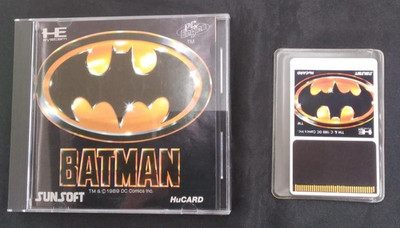 BATMAN PC Engine HuCard Sunsoft 1990 Action Puzzle Game Japanese NEC TurboGrafx
