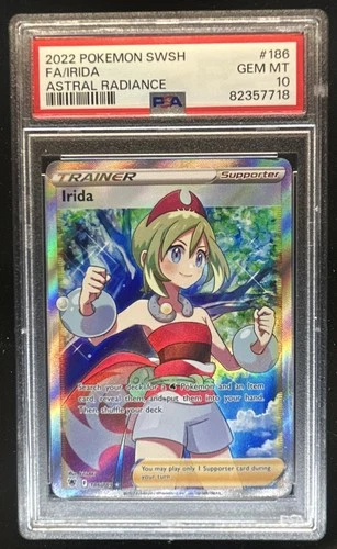 2022 Pokemon SWSH Astral Radiance Irida Ultra Rare #186/189 PSA 10 GEM MINT