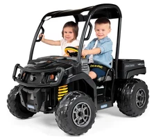 Peg Perego John Deere Gator XUV Midnight Black, 12-Volt Battery-Powered Ride-On
