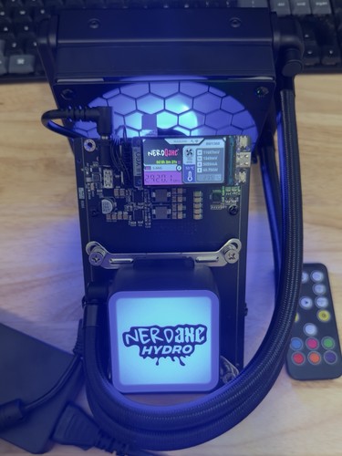 SoloSatashi NerdQAxe+ Hydro 3TH/s Bitcoin Miner Lightly used