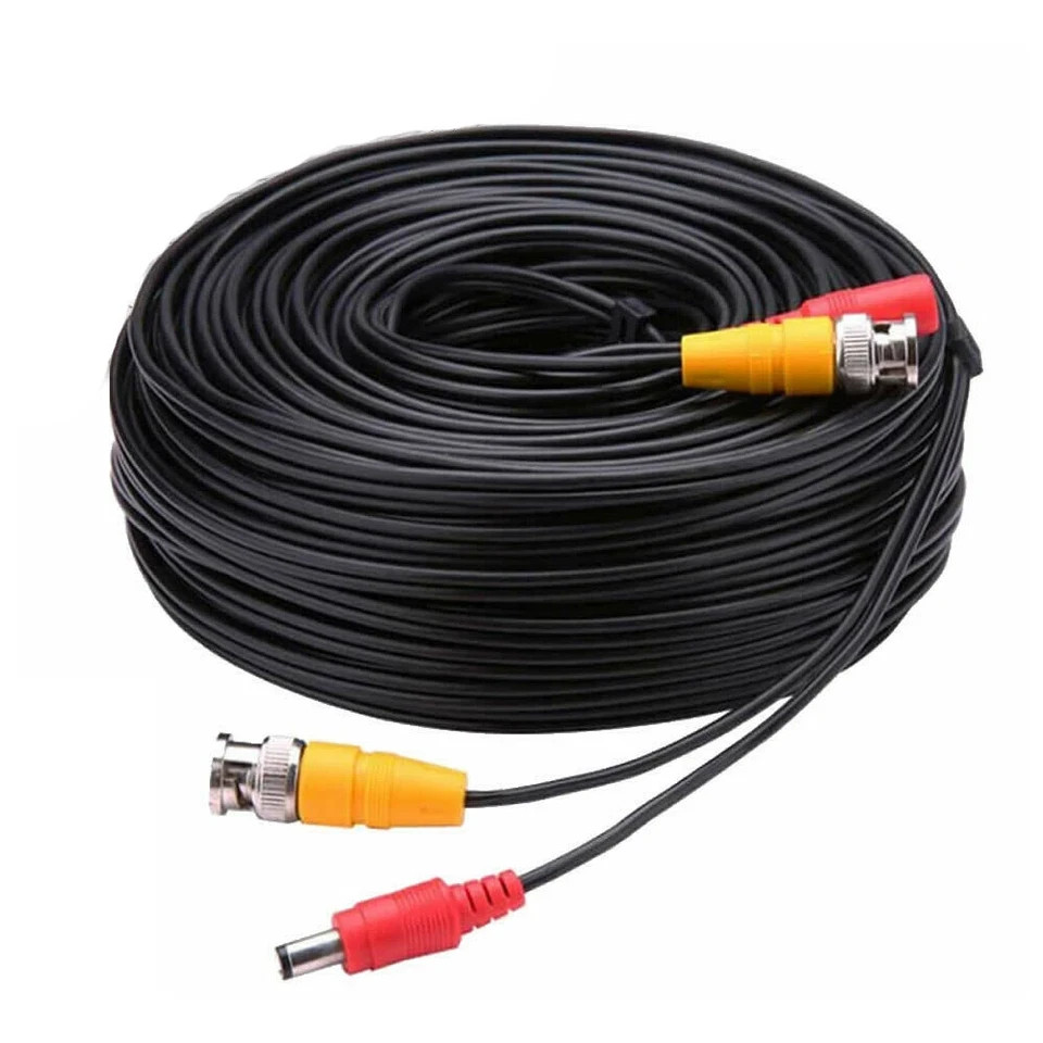 CCTV Camera Extension Cable BNC DC Power Lead Security DVR Video Pre-made Wire