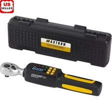 3/8" Digital Torque Wrench ±2% Accuracy Peak Track Dual Alert Tool Set New