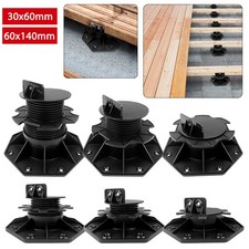 10/50X Adjustable Decking Pedestal Riser Foot Bearing Support 30-60mm Adjustable