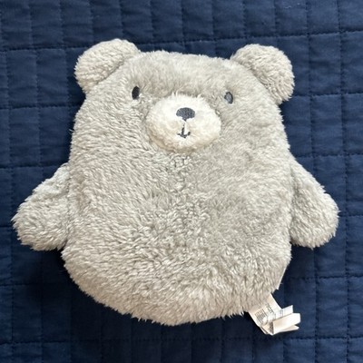 Dreamgro Gray Bear Flat Plush Stuffed Animal Lovey Soft Toy Teddy Pillow 8 