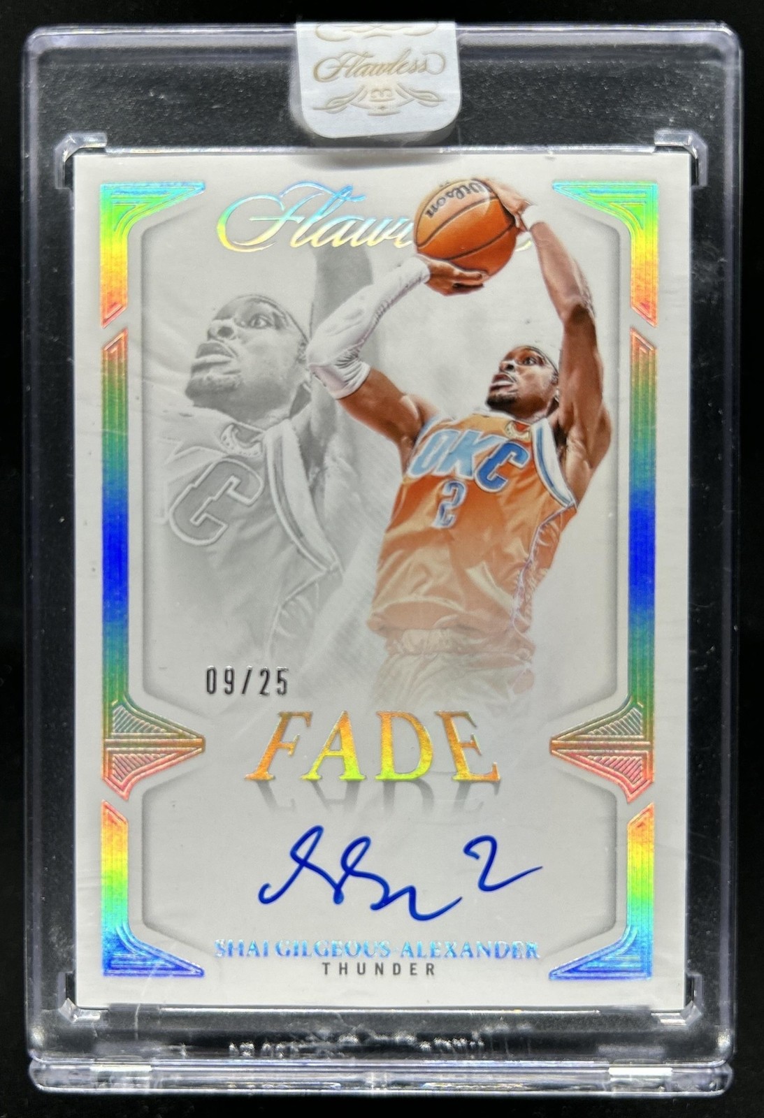 2024-25 Panini Flawless Shai Gilgeous-Alexander Fade Signatures Auto #/25