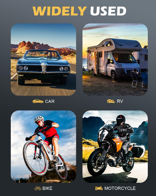 Upgraded 12" Tire Inflator Hose Adapter with Brass Locking Quick Chuck, High Pre