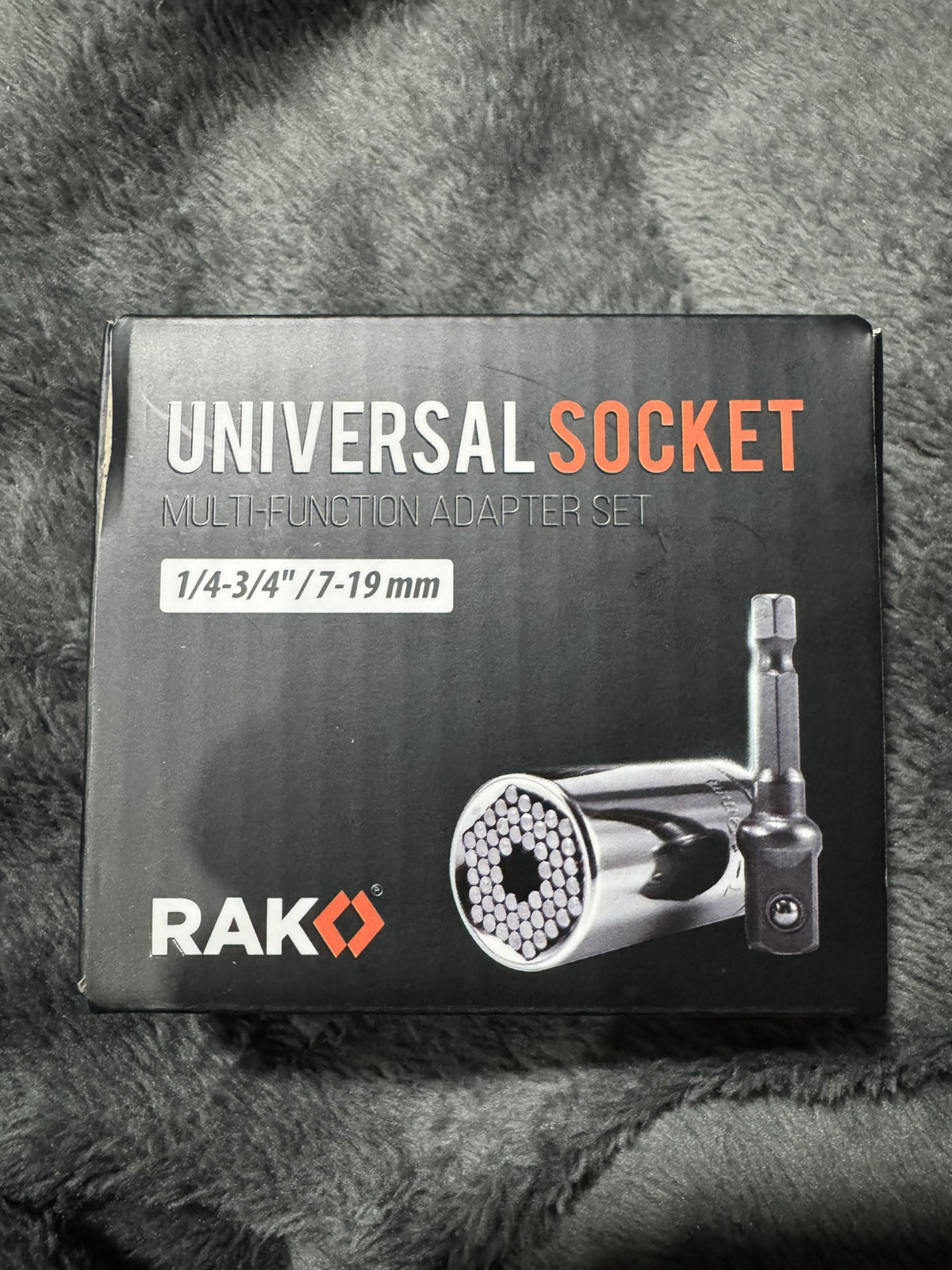 RAK 1/4 3/4 SAE 7MM 19MM Metric 6 Point 3/8 Drive Universal Socket Stainless