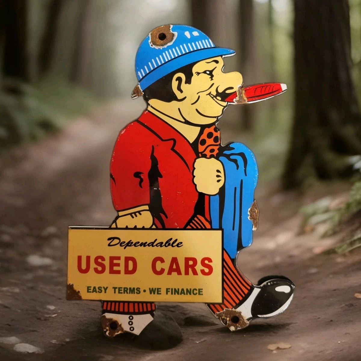 Dealership Sign In Original Advertising Signs (1930-1969) for sale