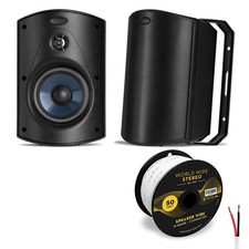 Polk Audio Atrium5 All Weather Outdoor Loudspeaker Cable Bundle - Pair