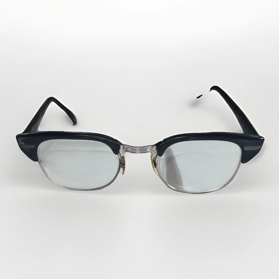 Винтажные универсальные оптические оправы для очков UOC черные 60-е 1960-е с чехлом - Изображение 3 из 4