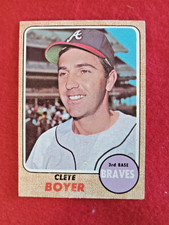 1968 Topps Baseball Card #550 CLETE BOYER Braves  Item 2  filler