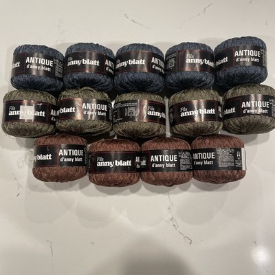 Fils Anny Blatt Antique D anny Blatt Metallic Yarn Lot Of 14 Skeins