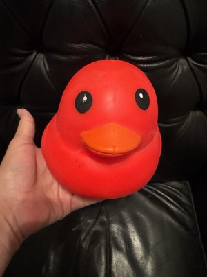 Sunny Days Squishy Duck Squeeze Toy Red
