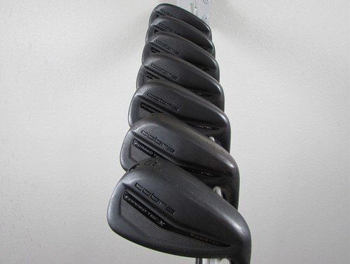 Cobra King Forged Tec-X Noir - Set Fers 5-PW - Acier Régulier - État Neuf (9.5/10)