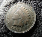 1889 Indian Head Cent Penny FREE SHIPPING