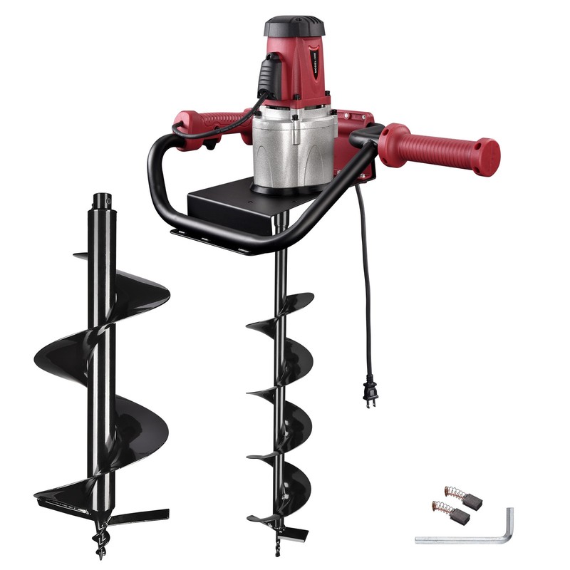 Yescom 1500W Electric Post Hole Digger 6" 12" Earth Auger Drill Bit Powerhead
