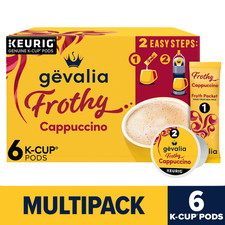 Gevalia Frothy 2-Step Artificially Flavored Cappuccino Espresso Style K  Cup 6 Ct