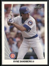 Ryne Sandberg 1990 Leaf #98 Chicago Cubs