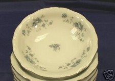 Johann Haviland Bavaria BLUE GARLAND 4 BERRY BOWLS NEW