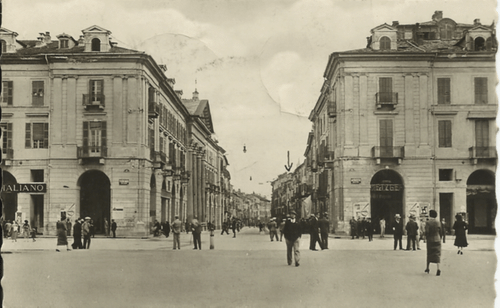 CARTOLINA FOTOGRAFICA VIAGGIATA ( 1946) __ED. E. FRESIA_ CUNEO - VIA ROMA - 第 1/1 張圖片