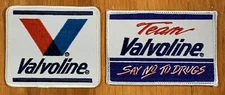 Valvoline/Team Valvoline Say No to Drugs 1980's Racing Iron-On Patches NEW
