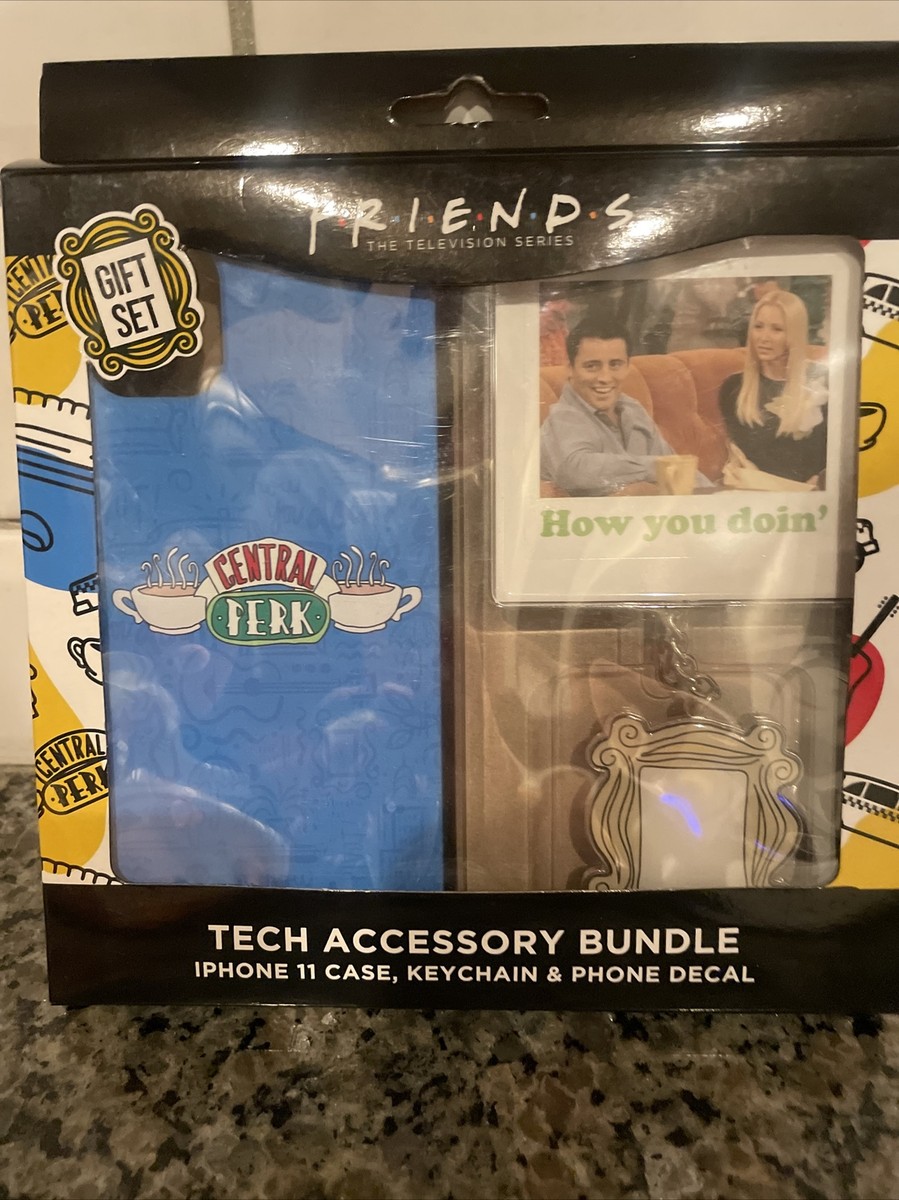 FRIENDS iPhone 11 Phone Case Tech Accessory Bundle Keychain Phone Decal  Gift Set | eBay