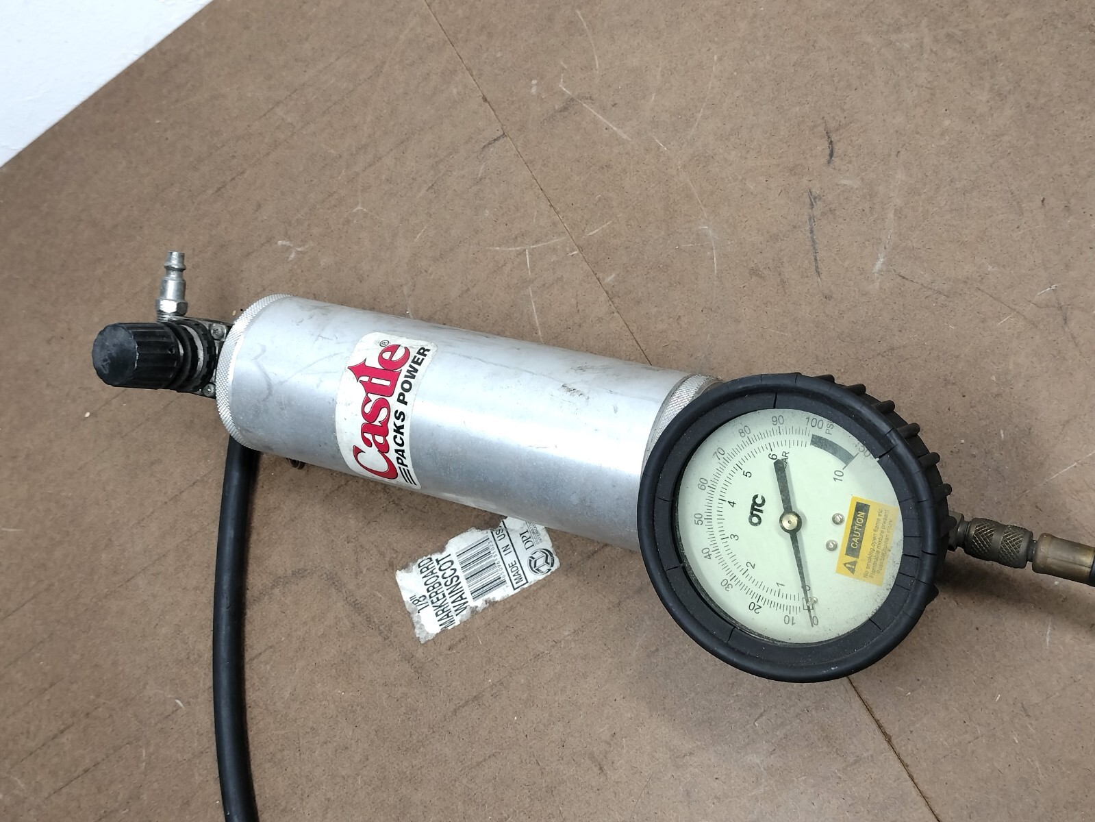 OTC Castle Fuel Injector Cleaner - Gauge & Canister