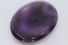  Amethyst oval - Daumenstein Augenstein Handschmeichler 45x35mm - DS105