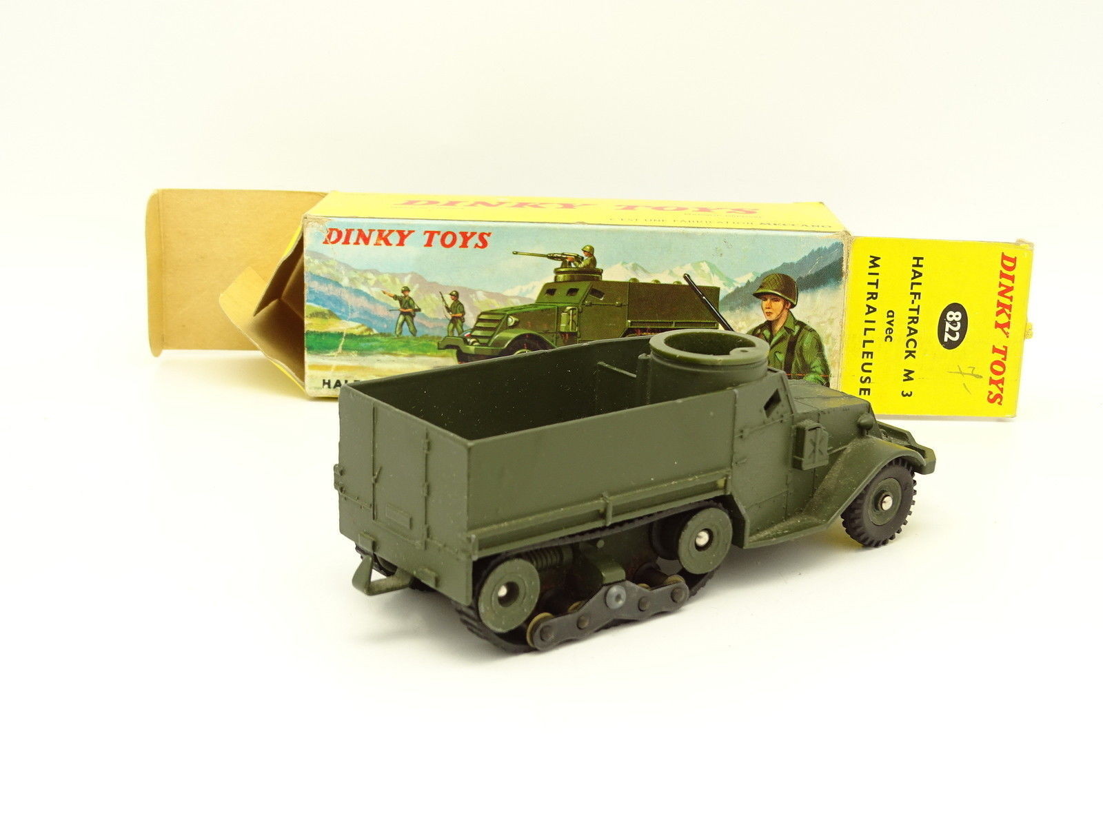 Dinky Toys France Militaire 1/43 - Half-track M3 (Réf. 822) - Occasion (manque Mitraillette)