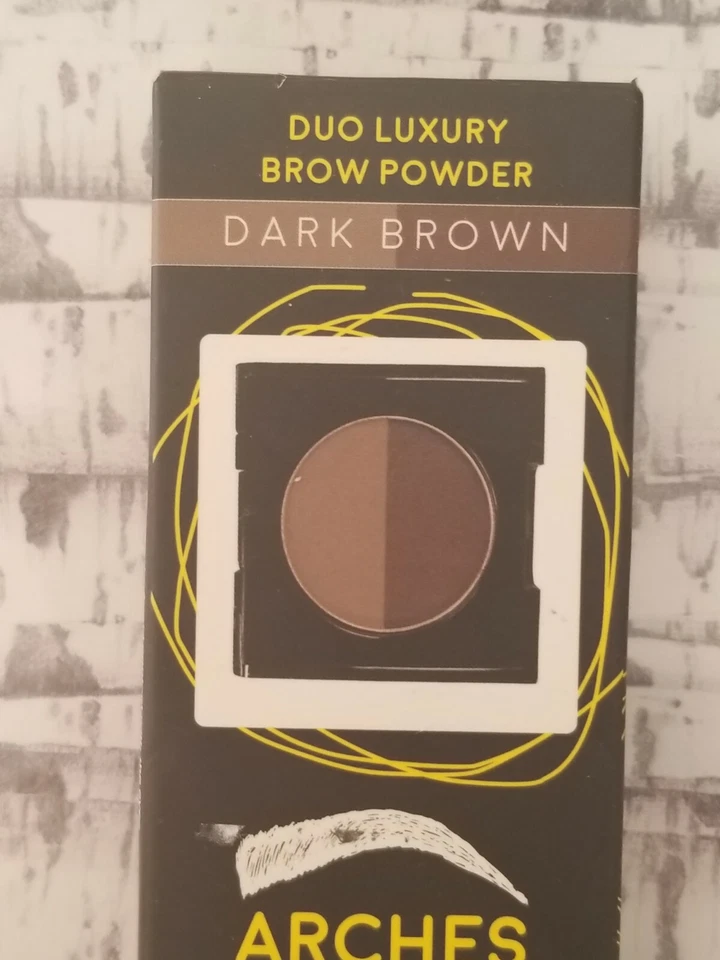 Tonya Crooks Arches & Halos Duo Luxury Brow Powder in Dark Brown new  - Image 3 of 3