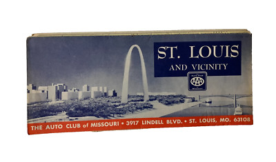 Vintage 1971 St Louis  And Vicinity AAA Map