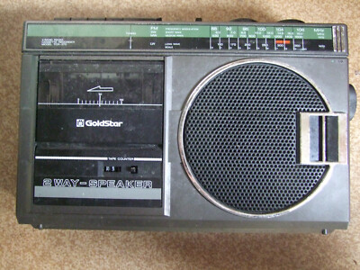 4-Band Stereo Radio Kassetten Recorder /Ghettoblaster mikrofon GOLDSTAR